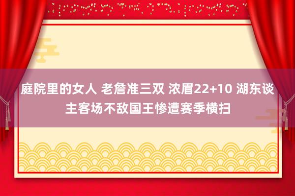 庭院里的女人 老詹准三双 浓眉22+10 湖东谈主客场不敌国王惨遭赛季横扫