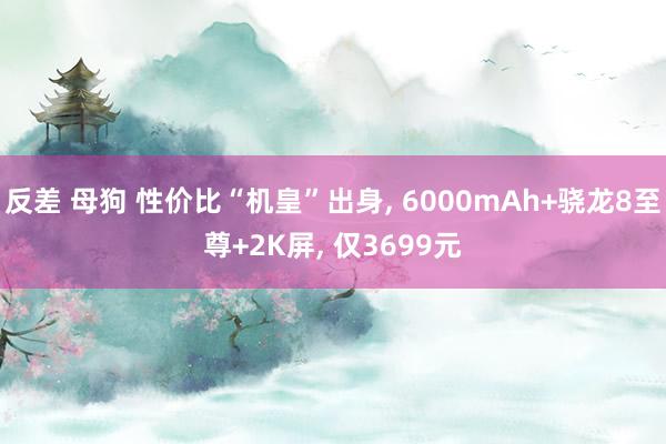 反差 母狗 性价比“机皇”出身， 6000mAh+骁龙8至尊+2K屏， 仅3699元