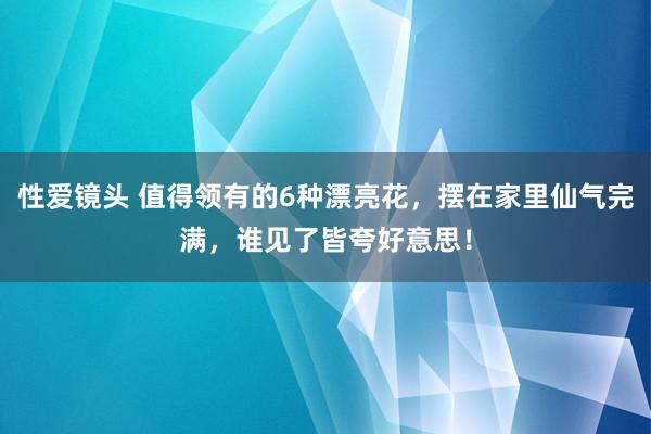 性爱镜头 值得领有的6种漂亮花，摆在家里仙气完满，谁见了皆夸好意思！
