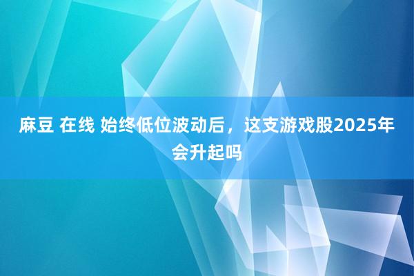 麻豆 在线 始终低位波动后，这支游戏股2025年会升起吗