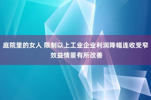庭院里的女人 限制以上工业企业利润降幅连收受窄 效益情景有所改善