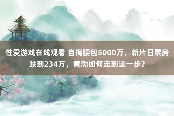 性爱游戏在线观看 自掏腰包5000万，新片日票房跌到234万，黄渤如何走到这一步？