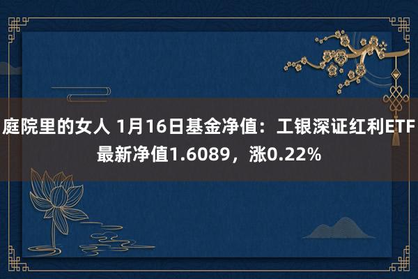 庭院里的女人 1月16日基金净值：工银深证红利ETF最新净值1.6089，涨0.22%